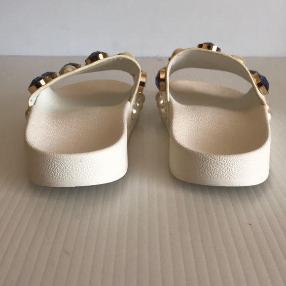 Tory Burch Vail Embellished Jeweled Slides Sandal - Picture 6 of 8